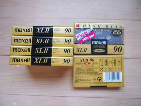 6 Maxell XL II 90 κασέτες, καινούργιες, σφραγισμένες