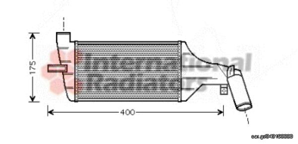 Ψυγείο Intercooler OPEL ASTRA Sedan / 4dr 1998 - 2004 ( G ) 2.0 DI (F69)  ( X 20 DTL,Y 20 DTL  ) (82 hp ) Πετρέλαιο #048806200