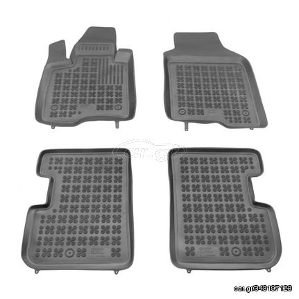 Πατάκια Σκαφάκια 3D Από Λάστιχο Για Mercedes-Benz Fiat Panda 2012- Rezaw Plast 4 Τεμάχια Μαύρα