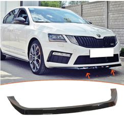 Lip spoiler μαύρο πλαστικό γυαλιστερό - Skoda octavia VRS MK3 2013-2016