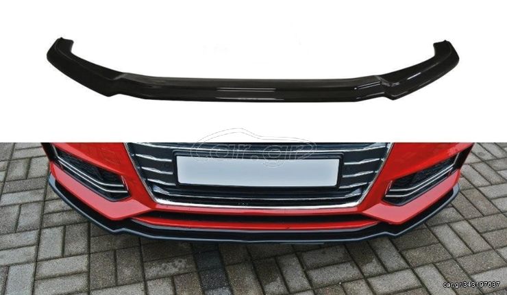 Lip Spoiler μαύρο πλαστικό γυαλιστερό - Audi A4 B9 S-Line