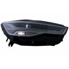 Μπροστινά Φανάρια Set Για Audi A6 4G C7 11-18 DRL Full Led Matrix Design & Dynamic Φλας Μαύρα Με Μοτέρ Carner-thumb-2