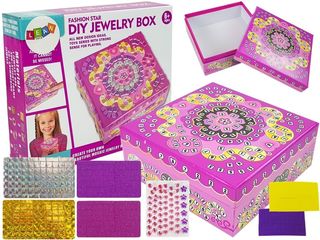 Jewelry Box DIY Crystals Stickers Decorations 13x13 cm