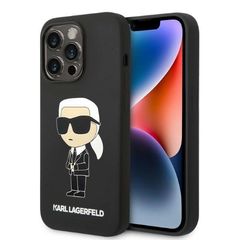 Karl Lagerfeld Silicone Ikonik case for iPhone 14 Pro Max - black