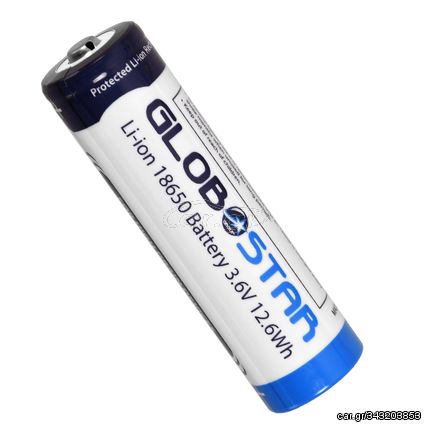 GloboStar® 79091 Επαναφορτιζόμενη Μπαταρία Λιθίου 18650 3600mAh Li-ion 3.6V 12.6Wh με Overcharge / Discharge Προστασία-thumb-3