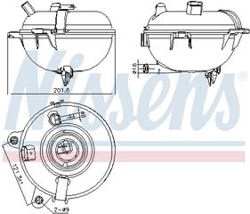 Δοχείο διαστολής, ψυκτικό υγρό AUDI A3, Q2, Q3, TT; SEAT ATECA, LEON, LEON SC, LEON ST; SKODA KODIAQ, OCTAVIA III, SUPERB III, YETI; VW GOLF ALLTRACK VII, GOLF SPORTSVAN VII, GOLF VII 05.08-