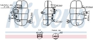 Δοχείο διαστολής, ψυκτικό υγρό OPEL MERIVA A 05.03-05.10