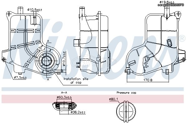 Δοχείο διαστολής, ψυκτικό υγρό  AUDI A6 C5 02.97-01.05