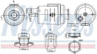 Δοχείο διαστολής, ψυκτικό υγρό FORD MONDEO IV, S-MAX; LAND ROVER FREELANDER 2 2.0-3.2 05.06-01.15