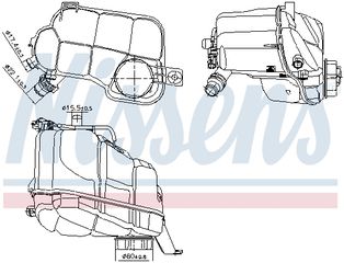 Δοχείο διαστολής, ψυκτικό υγρό  VOLVO S60 II, S80 II, V60 I, V70 III, XC60 I, XC70 II 03.06-12.18
