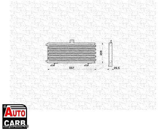 Συμπυκνωτης Συστ Κλιματισμου MAGNETI MARELLI 350203201000 για PEUGEOT 205 1983-2000, PEUGEOT 309 1985-1993