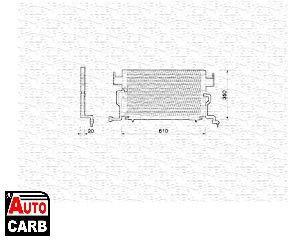 Συμπυκνωτης Συστ Κλιματισμου MAGNETI MARELLI 350203204000 για CITROEN BERLINGO 1996-2011, CITROEN ZX 1991-1999, PEUGEOT 306 1993-2003