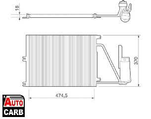 Συμπυκνωτης Συστ Κλιματισμου MAGNETI MARELLI 350203220000 για OPEL VECTRA 1995-2009