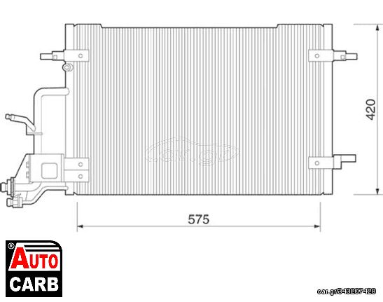 Συμπυκνωτης Συστ Κλιματισμου MAGNETI MARELLI 350203225000 για ALFA ROMEO SPIDER 2006-2011, CHEVROLET LUMINA 1988-1996, CITROEN ZX 1991-1999