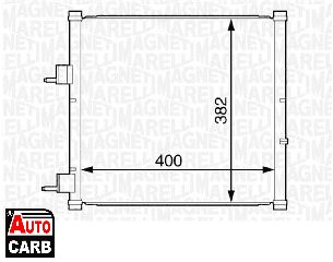 Συμπυκνωτης Συστ Κλιματισμου MAGNETI MARELLI 350203227000 για FORD KA 1996-2008, FORD STREET 2003-2005