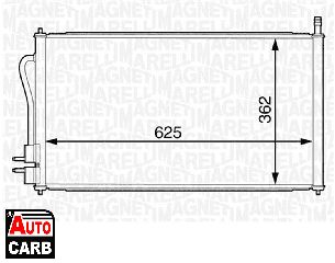 Συμπυκνωτης Συστ Κλιματισμου MAGNETI MARELLI 350203228000 για FORD FOCUS 1998-2009