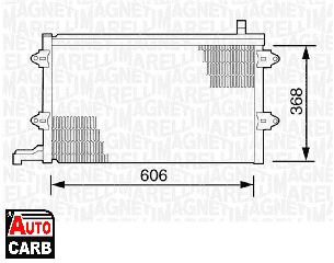 Συμπυκνωτης Συστ Κλιματισμου MAGNETI MARELLI 350203243000 για AUDI A3 1996-2015, AUDI TT 2006-2015, SEAT ALTEA 2004-