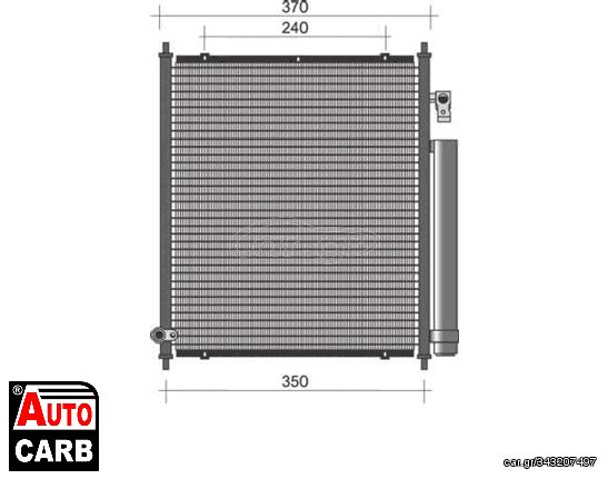 Συμπυκνωτης Συστ Κλιματισμου MAGNETI MARELLI 350203346000 για HONDA JAZZ 2001-2008