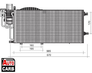 Συμπυκνωτης Συστ Κλιματισμου MAGNETI MARELLI 350203373000 για OPEL COMBO 2001-2011, OPEL CORSA 2000-2012, VAUXHALL COMBO 2001-2012