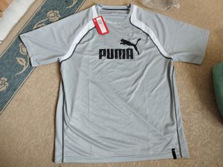 Καινούριο Μπλουζάκι Puma χρώμα γκρι Νο L