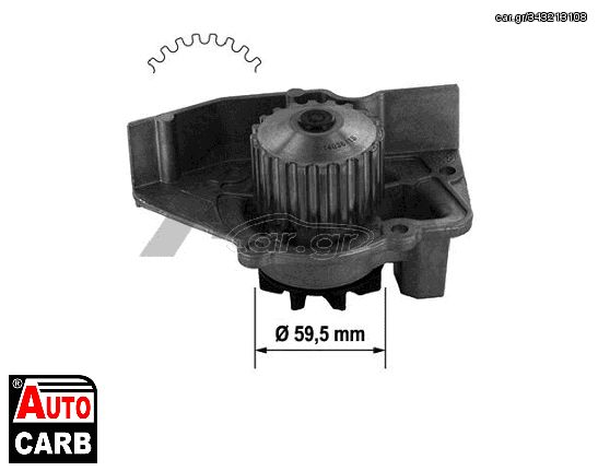 Αντλία Νερού AIRTEX 1359 για PEUGEOT EXPERT 1995-2008, PEUGEOT PARTNER 1996-2015