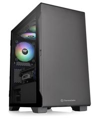 THERMALTAKE PC case micro tower S100 TG, 411x220x441mm, 1x fan, μαύρο