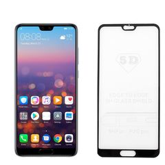 IDOL 1991 TEMPERED GLASS HUAWEI P20 PRO 6.1" 9H 0.30mm 5D FULL GLUE CURVED FULL COVER BLACK