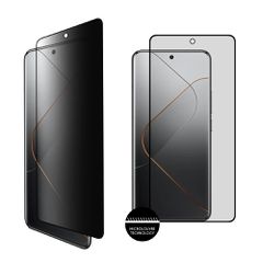 IDOL 1991 TEMPERED GLASS XIAOMI 14 PRO 6.73" 9H 0.25mm PRIVACY ANTISPY SEMI CURVED FULL GLUE BLACK
