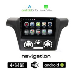 MITSUBISHI OUTLANDER A/C (2001 - 2005) Android οθόνη αυτοκίνητου 4GB + 64GB με GPS WI-FI (ηχοσύστημα αφής 9" ιντσών OEM Android Auto Apple Carplay Youtube Playstore MP3 USB Radio Bluetooth Mirrorlink