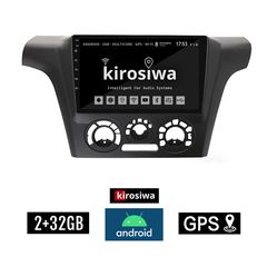 KIROSIWA 2+32GB MITSUBISHI OUTLANDER A/C (2001 - 2005) Android οθόνη αυτοκίνητου 2GB με GPS WI-FI (ηχοσύστημα αφής 9" ιντσών Youtube Playstore MP3 USB Radio Bluetooth Mirrorlink εργοστασιακή 4x60