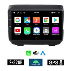 KIROSIWA 2+32GB JEEP WRANGLER (μετά το 2018) Android οθόνη αυτοκίνητου 2GB με GPS WI-FI (ηχοσύστημα αφής 9" ιντσών OEM Youtube Playstore MP3 USB Radio Bluetooth Mirrorlink εργοστασιακή, 4x60W, AUX)