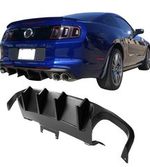 ΠΙΣΩ ΣΠΟΙΛΕΡ Rear Diffuser Bumper Lip Compatible with 2013-2014 Ford Mustang Shelby GT500, GT500 Design Matte Black 