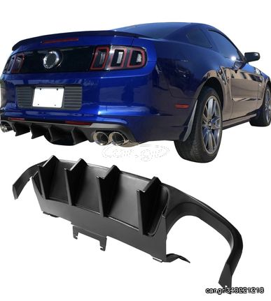 ΠΙΣΩ ΣΠΟΙΛΕΡ Rear Diffuser Bumper Lip Compatible with 2013-2014 Ford Mustang Shelby GT500, GT500 Design Matte Black 