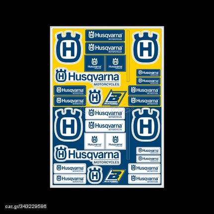 Blackbird Pvc Stickers Sheet - Husqvarna