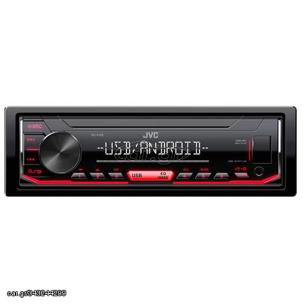 Radio Usb JVC KD-X162 1 Din 4x50 Watt MP3 / Aux Android Κόκκινο Χρώμα