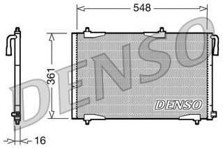 ΨΥΓΕΙΟ A/C PEUGEOT 206 ALL 98> DENSO