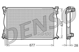 ΨΥΓΕΙΟ ΝΕΡΟΥ AUDI A6 2.7 TDI <11 677X424X28 DENSO