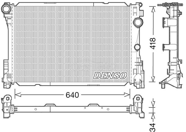 ΨΥΓΕΙΟ ΝΕΡΟΥ MERCEDES E-CLASS (A207,C207) 640438x32  DENSO