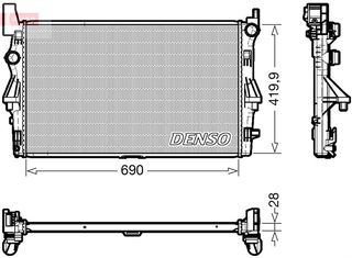 ΨΥΓΕΙΟ ΝΕΡΟΥ MERCEDES VITO 109 CDI 14>  DENSO