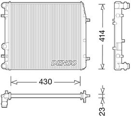 ΨΥΓΕΙΟ ΝΕΡΟΥ SEAT IBIZA IV 1.2,1.4 <15 430X415X23 DENSO