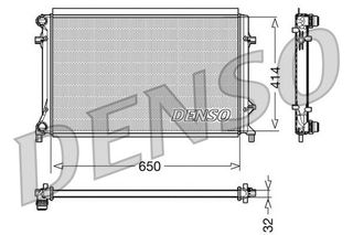 ΨΥΓΕΙΟ ΝΕΡΟΥ AUDI A3 1.6 FSI  650X414X32 DENSO