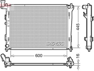 ΨΥΓΕΙΟ ΝΕΡΟΥ HYUNDAI i30 ALL <12 600X475X16 DENSO