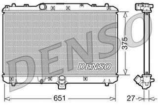 ΨΥΓΕΙΟ ΝΕΡΟΥ SUZUKI SX4 1.9DDIS 06> 375X651X27 DENSO