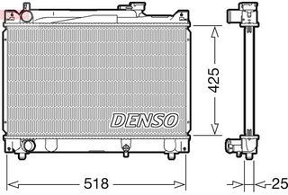 ΨΥΓΕΙΟ ΝΕΡΟΥ SUZUKI GRAND VITARA 2.0 <03 18X425X25 DENSO