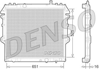 ΨΥΓΕΙΟ ΝΕΡΟΥ TOYOTA HILUX VII 2.5D <15 651X525X16 DENSO