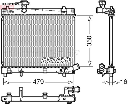 ΨΥΓΕΙΟ ΝΕΡΟΥ TOYOTA VERSO S 1.33 10>  DENSO