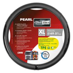 ΚΑΛΥΜΜΑ ΤΙΜΟΝΙΟΥ ΦΟΡΤΗΓΟΥ PEARL BLACK ΔΕΡΜΑΤΙΝΗ ΜΑΥΡΟ (XL) 49-51cm ΟΙΚΟΛΟΓΙΚΟ ΚΑΙ ΑΟΣΜΟ