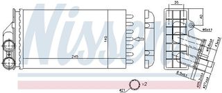 ΨΥΓΕΙΟ ΚΑΛΟΡΙΦΕΡ CITROEN C4 I 1.4,1.6 16V <11  NISSENS