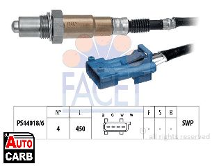 Αισθητήρας Λάμδα FACET 108078 για CITROEN C5 2008-, CITROEN DS3 2009-2016, CITROEN DS4 2011-2015