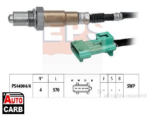 Αισθητήρας Λάμδα EPS 1.997.597 για PEUGEOT 206 1998-, PEUGEOT 207 2006-2015, PEUGEOT 306 1993-2003